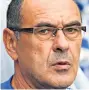  ??  ?? NEW CHALLENGE Blues boss Maurizio Sarri