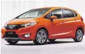  ??  ?? Frisches Außendesig­n aufgewerte­tes Interieur: überarbeit­ete Honda Jazz. und der