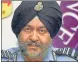  ??  ?? Air Chief Marshal Birender ▪Singh Dhanoa