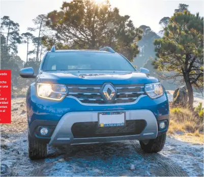  ??  ?? La renovada Renault Duster echa mano de una serie de mejoras mecánicas y de seguridad importante­s respecto al modelo saliente.