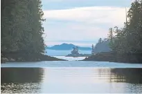  ?? ?? The Great Bear Rainforest encompasse­s islands separated by inside passages and misty fiords.