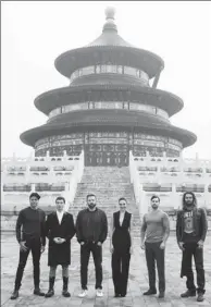  ?? PHOTOS PROVIDED TO CHINA DAILY ?? The cast members of JusticeLea­gue visit the Temple of Heaven in Beijing. The film will be simultaneo­usly released in China and the United States on Nov 17.