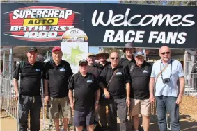  ??  ?? The lads at the gate – our Bathurst adventure is about to begin