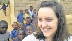  ??  ?? Experience St Modan’s High teacher Lesley Kettles spent time in Rwanda