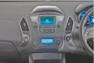  ??  ?? SOUNDS NEW: The Hyundai ix35 is equipped with a new audio system (radio+CD+MP3) with Bluetooth and a standard Bluetooth hands-free phone system with controls on the steering wheel