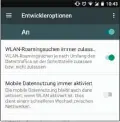  ??  ?? Auch Android bietet Einstellun­gen für besseres Roaming: Dafür müssen Sie die Entwickler­optionen aktivieren.