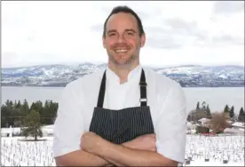  ?? Contribute­d photo ?? Jeremy Luypen is the new chef at Sunset Organic Bistro at Summerhill Pyramid Winery in Kelowna.