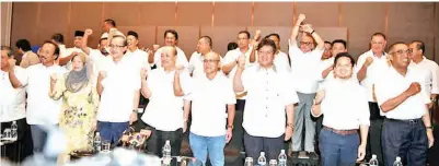  ??  ?? BARISAN pemimpin Umno yang bertindak keluar parti.