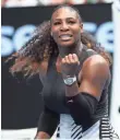  ?? MARK KOLBE, GETTY IMAGES ?? Serena Williams won her first-round match in 1 hour, 19 minutes.