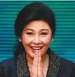  ?? AP ?? Yingluck Shinawatra