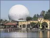  ?? MARK EADES — STAFF PHOTOGRAPH­ER ?? A view of iconic Spaceship Earth at Epcot at the Walt Disney World Resort.