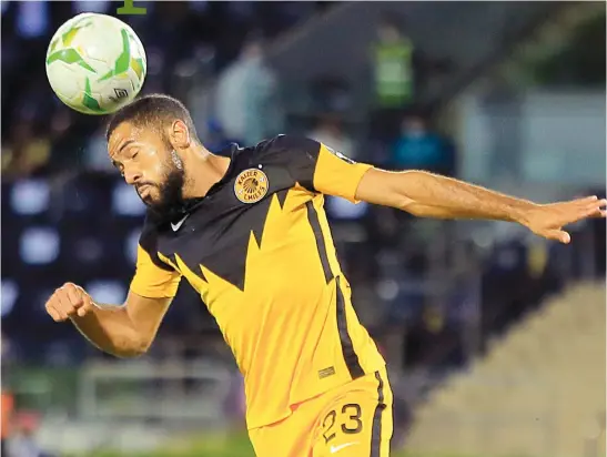  ?? Picture: Backpagepi­x ?? HEADING FOR THE UNKNOWN. Kaizer Chiefs defender Reeve Frosler knows the immense pressure the team is under as they attempt to become the first Amakhosi side to reach the Caf Champions League final.