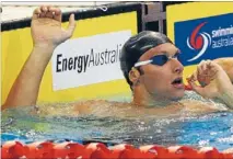  ?? Photo: REUTERS ?? Hopes sunk: Ian Thorpe reacts after missing out in the 100m freestyle heats at the Australian trials for the London Olympics, in Adelaide.