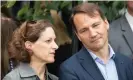  ??  ?? Anne Applebaum with her husband, Radosław Sikorski. Photograph: Wojciech Stróżyk/Rex/Shuttersto­ck