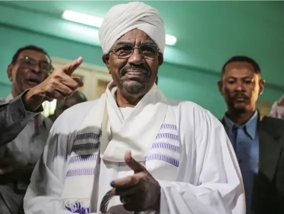  ?? (AP) ?? Amnesty Internatio­nal says President Omar al-Bashir’s forces bombed swathes of the crisis-hit Jebel Marra region with chemical agents