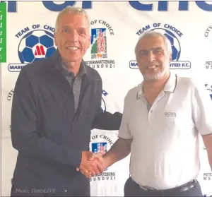  ??  ?? Another shot… Maritzburg United have confirmed the return of Ernst Middendorp as head coach just days after sacking Eric Tinkler.
Photo: TimesLIVE