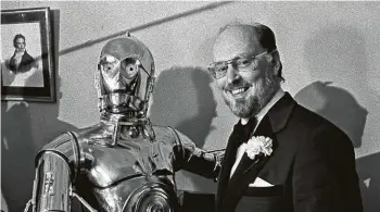  ?? Associated Press file ?? John Williams indulged his jazz background when Luke Skywalker and the droids, including C-3PO, meet Han Solo and Chewbacca in a shady cantina.