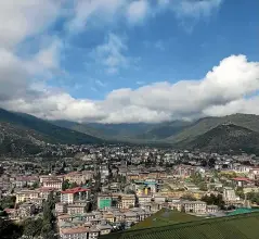  ?? WASHINGTON POST ?? A view of Thimphu, Bhutan’s capital city.