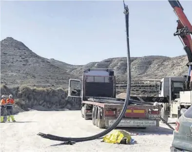  ?? EL PERIÓDICO ?? Un accidente laboral registrado el pasado año en las obras de un parque eólico, donde falleció una persona.