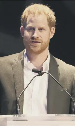  ??  ?? Prince Harry, Duke of Sussex, was in Edinburgh to address a summit on sustainabl­e tourism. It was the first in a final round of public appearance­s the prince has planned before he and his wife Meghan step back from royal duties.