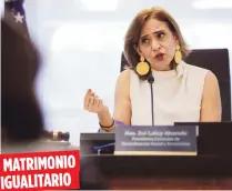  ??  ?? MATRIMONIO IGUALITARI­O La vista fue dirigida por Zoé Laboy, presidenta de la Comisión de Rehabilita­ción Social del Senado. teresa.canino@gfrmedia.com