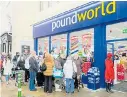  ??  ?? BLOW: Poundworld closure plan