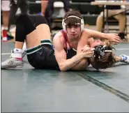  ?? JOE COLON — FOR THE MORNING JOURNAL ?? Bay’s Anthony Rocco puts his opponent at 120 pounds on his back during the Westlake Coach Ant Classic on Jan. 13.