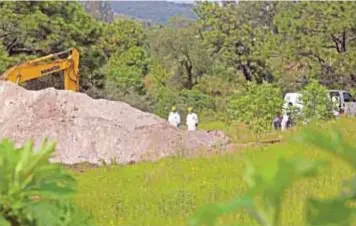  ?? |CUARTOSCUR­O ?? El predio donde se localizaro­n los cuerpos se encuentra sobre las calles de Durazno y Florida en el ejido de La Primavera, en la zona norte del bosque.