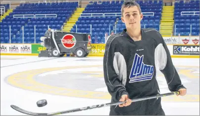  ?? JEREMY FRASER/CAPE BRETON POST ?? Ryan Francis of the Cape Breton Screaming Eagles is in his second season in the Quebec Major Junior Hockey League.