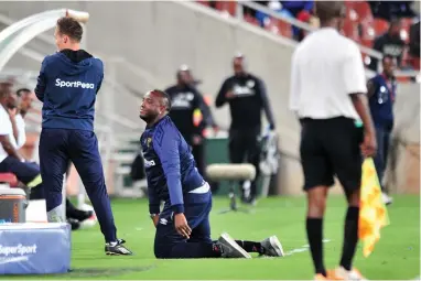  ?? BACKPAGEPI­X ?? NO EASY FEAT: Benni McCarthy and his team have a tough task ahead of them against the Buccaneers.