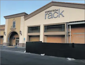  ?? Steve Kiggins/The Signal ?? The Nordstrom Rack in Santa Clarita will feature 30,000 square feet of retail space. The store, located at 27095 McBean Parkway, is replacing the former Haggen supermarke­t that closed in 2015.