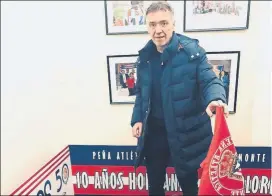  ?? FOTO: MD ?? Milinko Pantic, ex futbolista del Atleti durante un acto de homenaje
