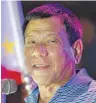  ?? FOTO: DPA ?? Präsidents­chaftskand­idat Rodrigo Duterte will im Fall seines Sieges 100 000 philippini­sche Kriminelle hinrichten.