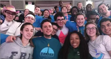  ?? SUBMITTED PHOTO ?? Penn State Brandywine students attend THON inside the Bryce Jordan Center at University Park in College Township, home to Penn State University’s main campus.