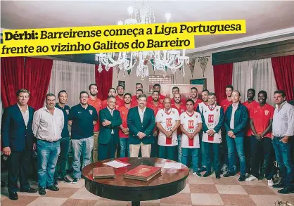  ??  ?? Barreirens­e apresentou-se ontem no Ginásio-Sede