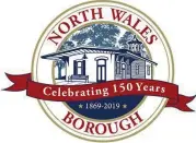  ?? COURTESY OF NORTH WALES BOROUGH ?? This is the 150th anniversar­y logo for North Wales.