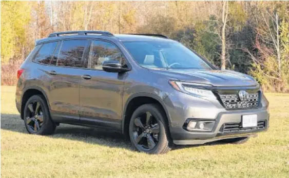  ?? JIL MCINTOSH • POSTMEDIA NEWS ?? The 2020 Honda Passport offers an option for people who want a vehicle that’s sized for optimum cargo functional­ity.