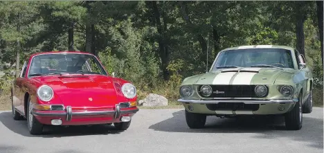  ?? CLAYTON SEAMS/DRIVING ?? The 1967 Porsche 911S, writes auto enthusiast Brian Harper, is a “scalpel,” while the 1967 Shelby GT500 is a “meat cleaver.”