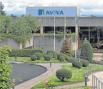  ?? Picture: Kim Cessford. ?? Aviva will be recruiting the new posts at its Pitheavlis headquarte­rs in Perth, to bring the workforce there up to 1,100.