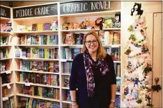  ?? Alexander Soule/Hearst Connecticu­t Media ?? River Bend Bookshop owner Meghan Haydn at the retailer’s second location at 161 Park Road in West Hartford.