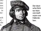  ??  ?? Der deutsche Dichter Heinrich Hoffmann von Fallersleb­en.