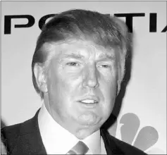  ?? — File photo ?? ‘Apprentice’ host Trump at a party following the live telecast of the finale of season five on June 5, 2006.