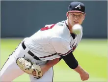  ?? CURTIS COMPTON ATLANTA JOURNAL-CONSTITUTI­ON ?? Braves’ Mike Soroka was brilliant in a 2-0 Braves win over the Mets.