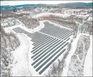 ?? Contribute­d photo ?? A joint solar field in Middletown, shared by Wilton and Weston.