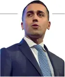  ??  ?? Vicepremie­r Luigi Di Maio