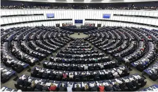  ?? ?? Le Parlement européen lors d'une session plénière à Strasbourg