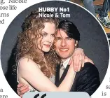  ??  ?? HUBBY No1 Nicole & Tom
Pair’s intimate gig