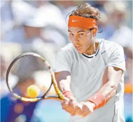  ??  ?? Rafael Nadal logró dos servicios ace e igual número de dobles faltas