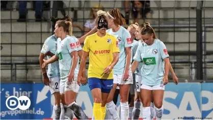  ??  ?? It was another tough day at the office for Carl Zeiss Jena's women on Friday