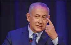  ??  ?? Israeli prime minister Benjamin Netanyahu